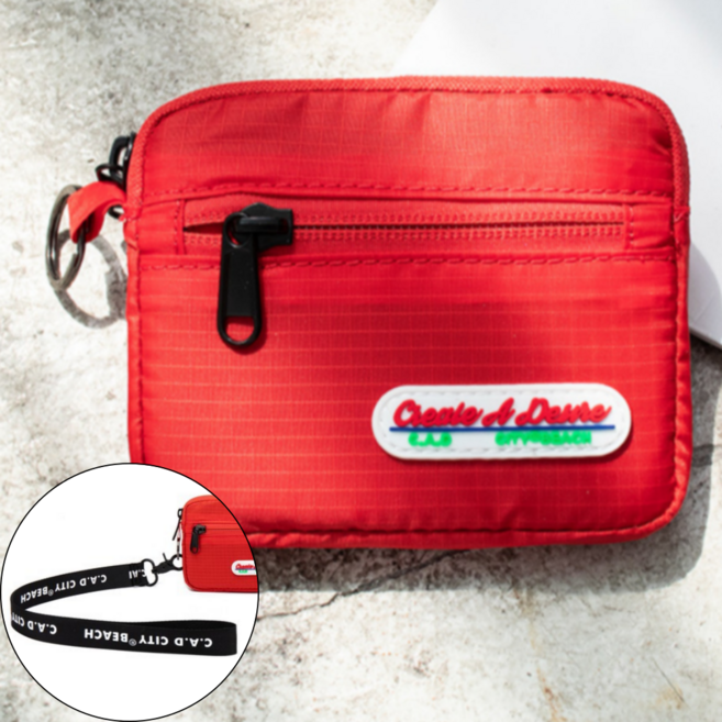 디티그린 수납력 좋은 여행용 나일론 방수 카드 지갑