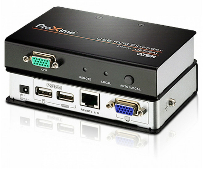 ATEN(에이텐) CE700A USB VGA Cat 5 KVM 연장기, 1개