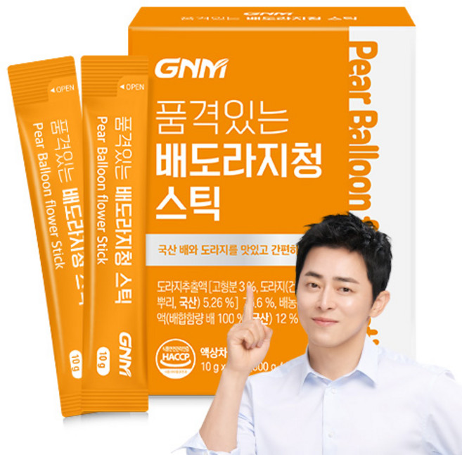 GNM자연의품격 국산 배 도라지청 스틱, 10g, 30개입, 1개