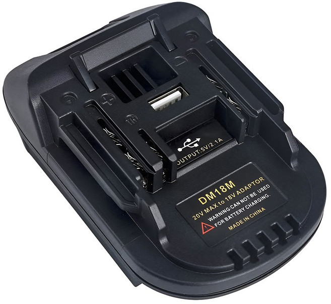 전동 공구 배터리 변환 젠더 아답터 어댑터 18V 마끼다 본체 디월트 밀워키 호환 DM18M, 1개