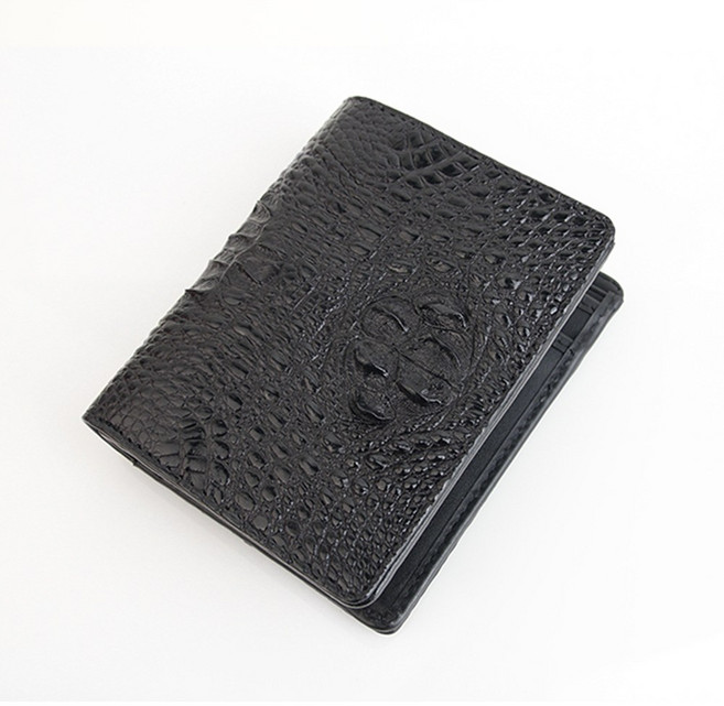 태국직수입 악어머리가죽 블랙 남자중지갑 남자반지갑 MCBS2241BK
