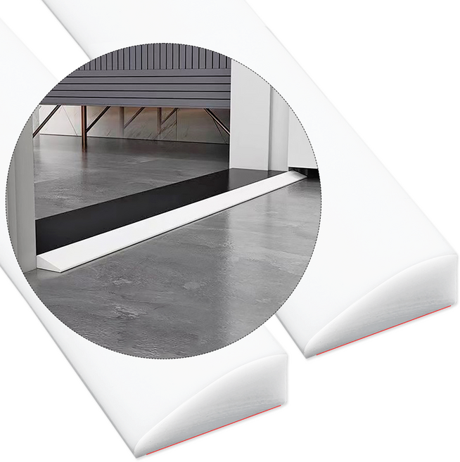 리빙로드 문턱 경사대 도어턱 받침대 (높이 1.8cm), 화이트, 2개