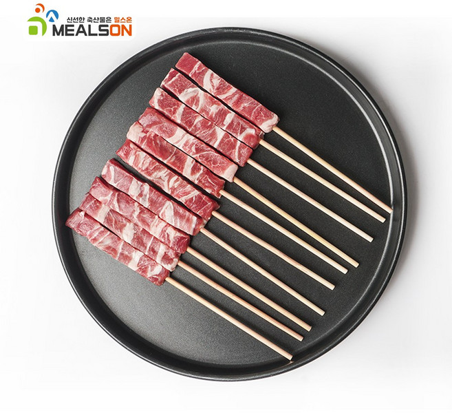 밀스온 캠핑요리 양고기 냉동 램 어깨살 양꼬치 10꼬치 쯔란포함, 프리미엄 양꼬치, 200g, 1개