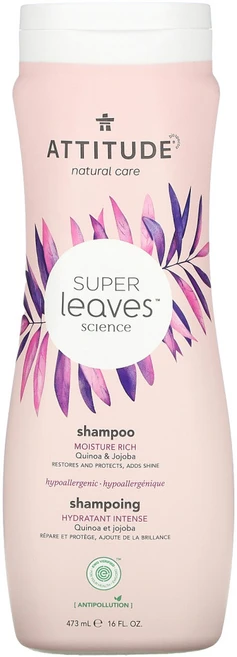 ATTITUDE 모발 관리 Super Leaves 사이언스 내추럴 샴푸 모이스처 리치 퀴노아 호호바 473ml, 1개 - 쿠팡