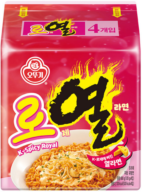 오뚜기 로열라면(4입) X 2개 (총 8봉), 단품