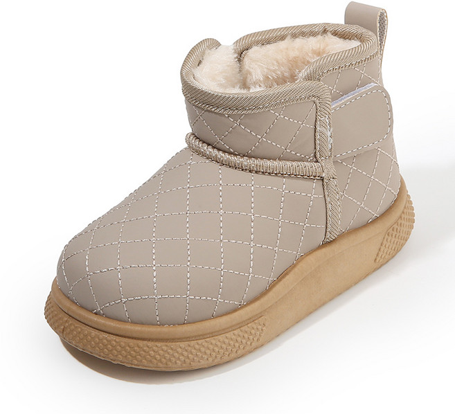 큰귀멍멍 아동용 가벼운 스노우 방한화 벨크로 털 부츠 신발 3컬러