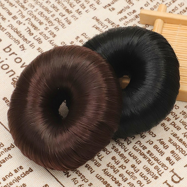 1p/2p 왕 똥머리 밴드 도넛링 당고 올림 머리 부분 가발