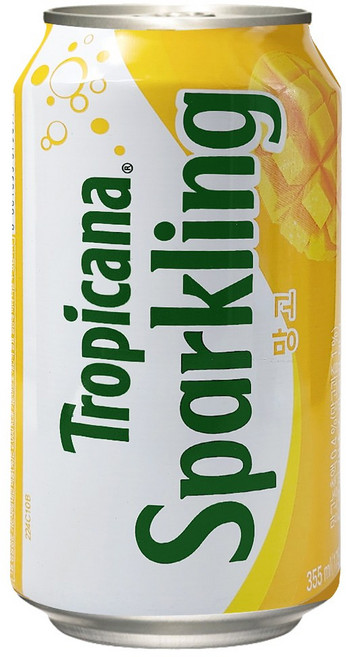 롯데칠성음료 트로피카나스파클링 망고 355ml, 24개