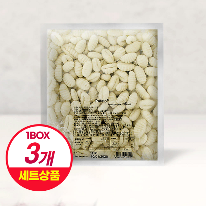 파타토(뇨끼)(감자함량70%) 1kg, 3개