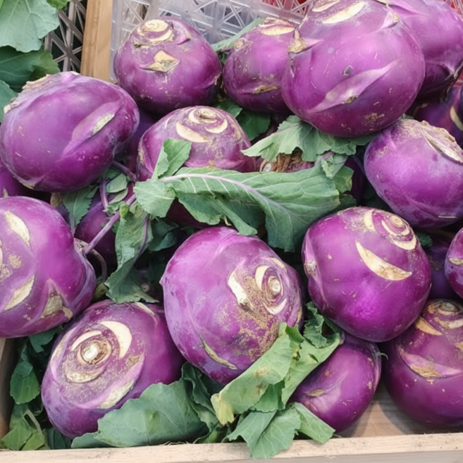 [산지직송] 아삭한 식감 식이섬유 풍부한 콜라비, 1개, 아삭달콤 국내산 콜라비 (특품)  3kg