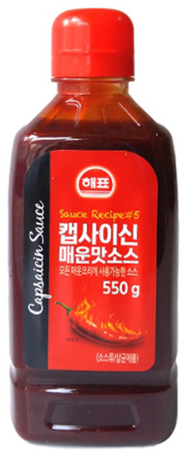 해표 캡사이신 매운맛소스, 550g, 1개