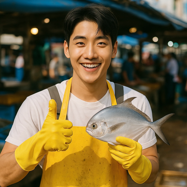 [들담바다] 당일조업 최상급 목포 자연산 생물 병어, 1박스, 병어 2kg [16미내외]