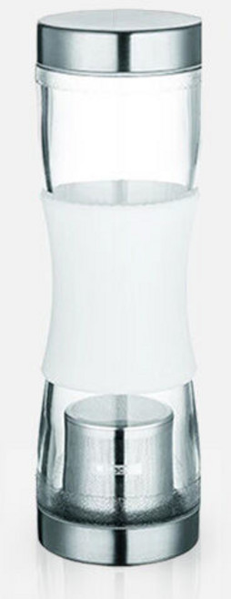 맥마(Macma) T Go 500ml 텀블러 물통 티프리 물병 트윈캡 커피 차 트라이탄 스테인리스 차량 휴대 운동, 화이트, 1개