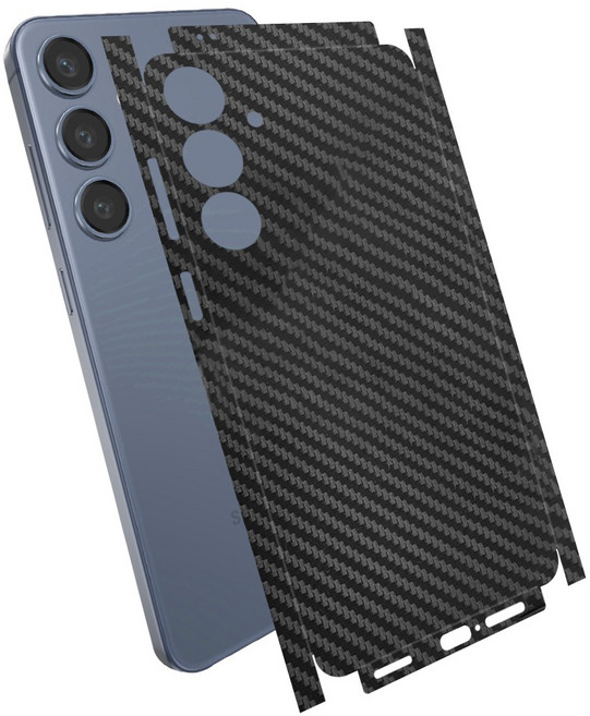 측면 후면 일체형 카본패턴 보호필름, 1개