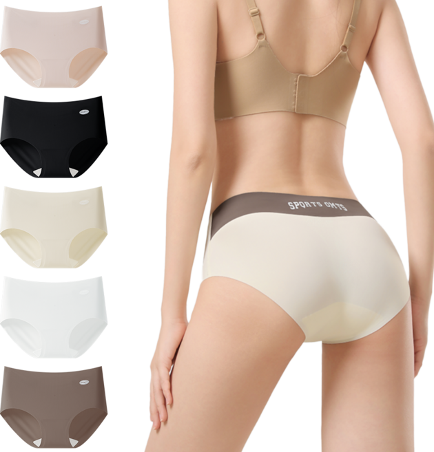 끼지않고 편안하게 매일매일 입는 심리스 여성 팬티 6종세트