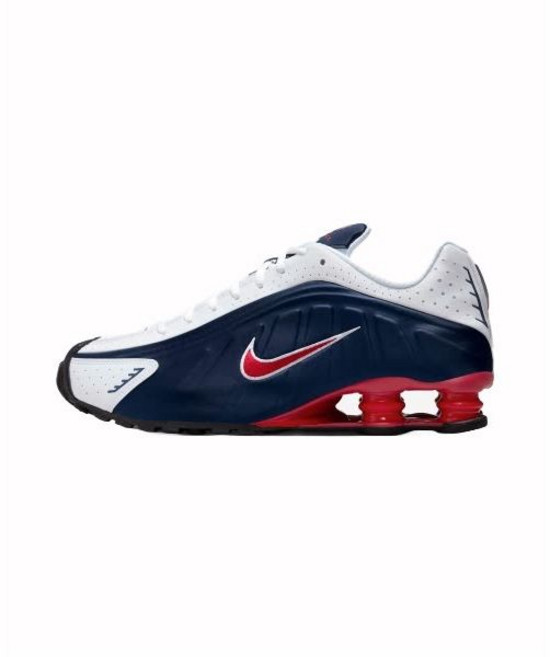 나이키 NIKE 샥스 R4 M - 미드나이트 네이비:화이트:메탈릭 실버:짐 레드 HQ1988-400