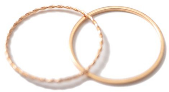 골드컷팅 레이어드 실반지 마디 손가락반지 san+15227Vm