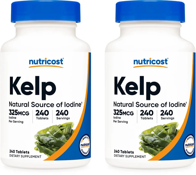 뉴트리코스트 켈프 325mcg 240태블릿 2병, 240정, 2개 - 쿠팡