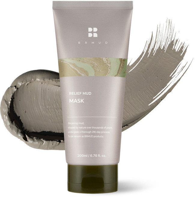 [에이티즈PICK] 비알머드 릴리프 보령 머드팩 모공팩 대용량 워시오프 마스크팩 200ml, 1개입, 1개