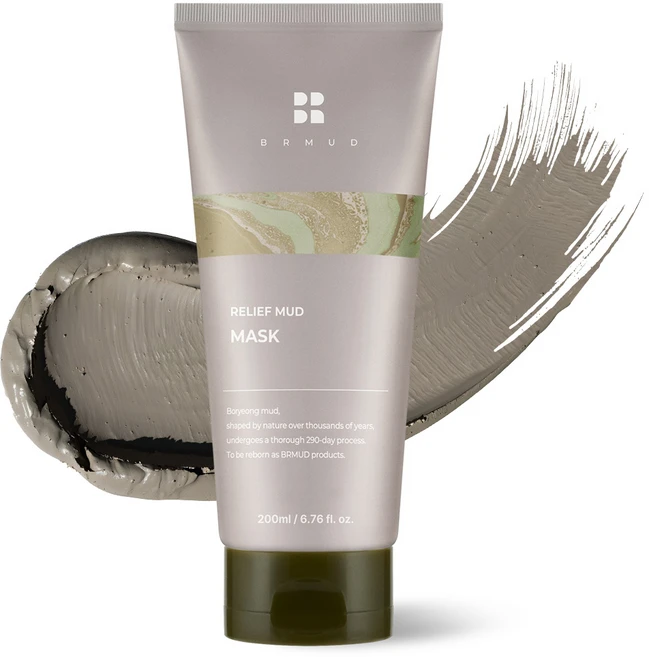 [에이티즈PICK] 비알머드 릴리프 보령 머드팩 모공팩 대용량 워시오프 마스크팩 200ml, 1개입, 1개 - 쿠팡