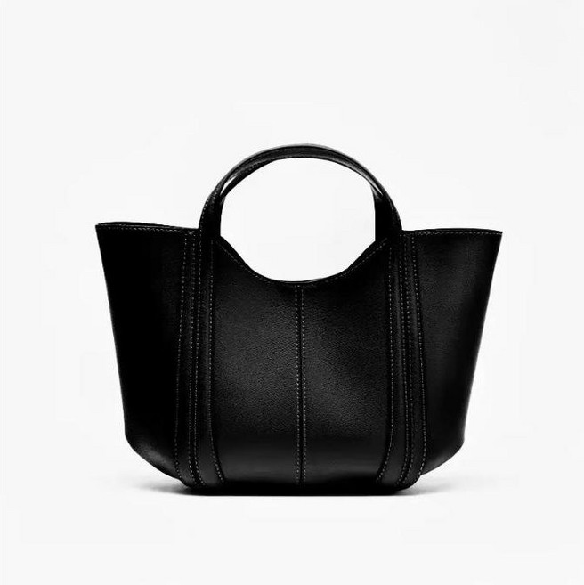 ZARA 자라 톱스티칭 미니 시티백 숄더백 직장인 버킷백 토트 여성가방