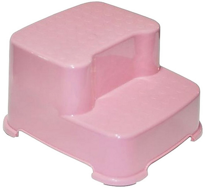 젤리맘 논슬립 2단 디딤대, 핑크, 1개