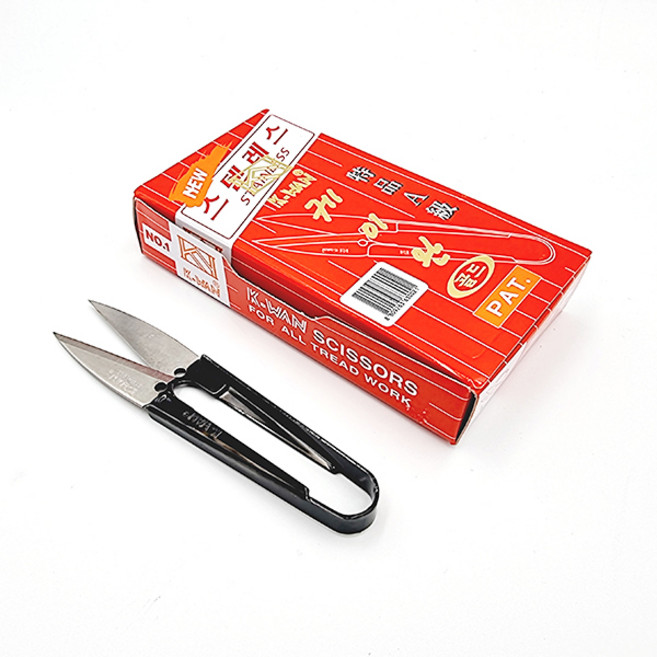 케이완 스테인레스 쪽가위 1갑(10개입)/630021/실 가위 951014