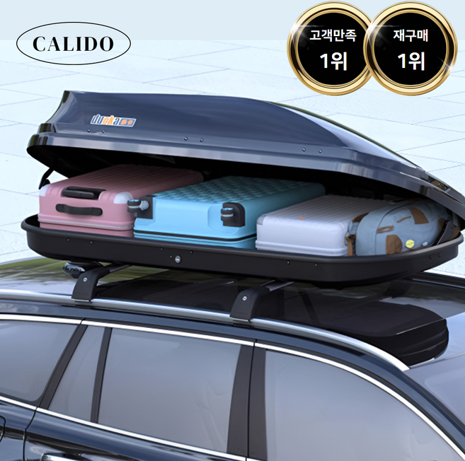 칼리도 대용량 루프박스 자동차 캠핑 차량루프박스, 화이트, 1개
