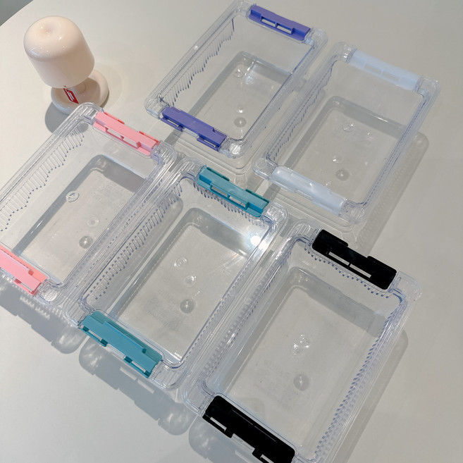 [소] 조이 클린 케이지, 1개, 투명/손잡이 (화이트)