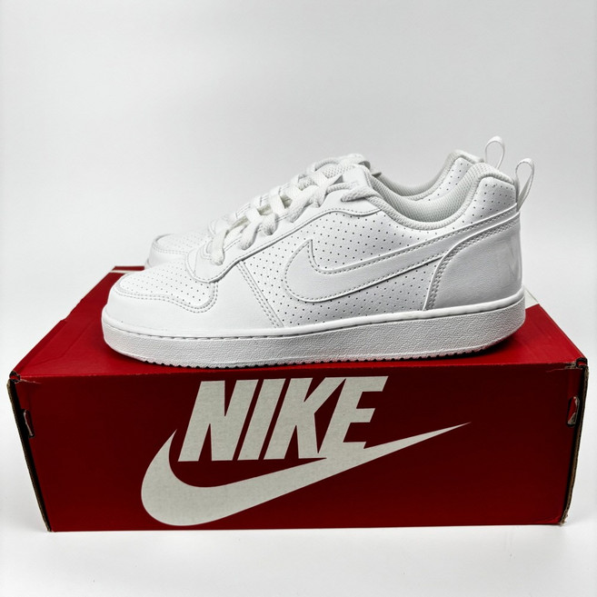 국내매장판 나이키 코트 바로우 로우 GS 화이트 주니어 스니커즈 AV3171-100
