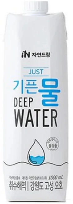 기픈물 저스트 종이팩 해양심층수, 1L, 24개 - 쿠팡