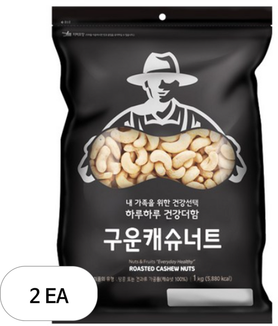 넛츠팜 구운 캐슈너트, 1kg, 2개