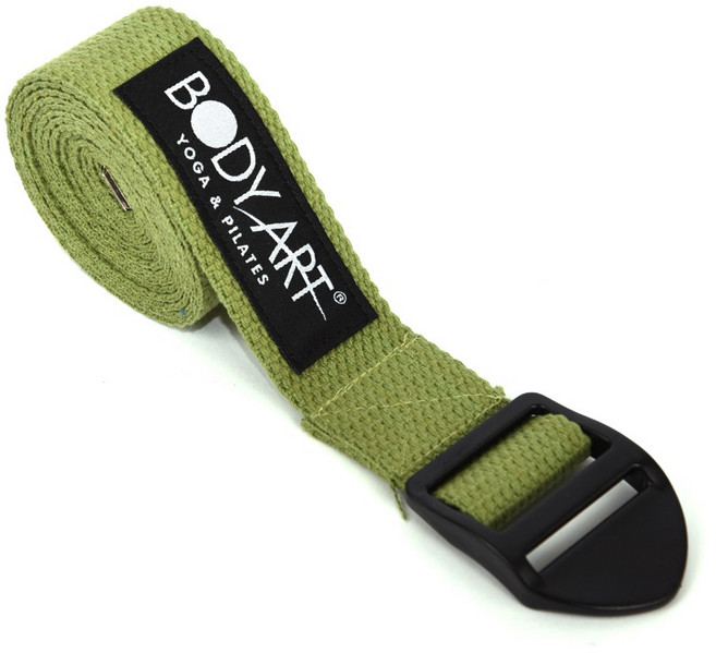 바디아트 요가벨트 요가 필라테스용품 요가스트랩 스트레칭, 올리브, 1개