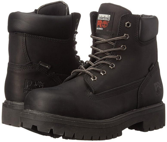 Timberland PRO 남성용 Direct Attach 15.2cm(6인치) 스틸 안전 발가락 방수 단열 브라운-2024 신제품 9 와이드