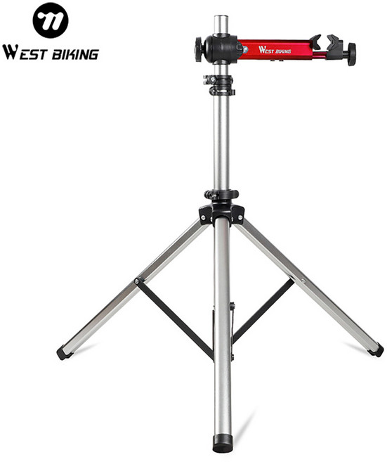 WEST BIKING 프로페셔널 자전거 수리 스탠드 작업 스탠드, 실버