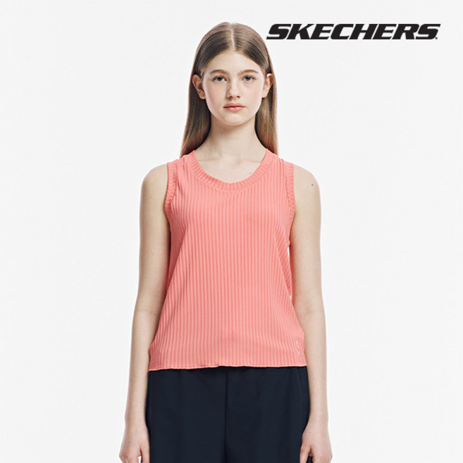 [스케쳐스] 여성 니트 조직변형 슬리브리스 SL3WTCFM082