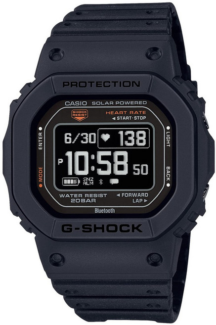 G-SQUAD Bluetooth DW-H5600-1 JR [카시오] 손목 시계 지 쇼크 심박계 탑재 남성 Black