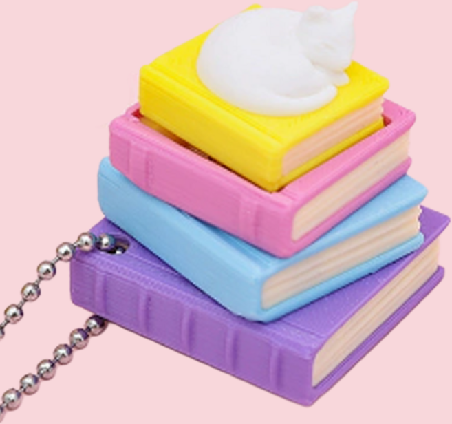 쇼피고 책 고양이 클리커, 1개, 보라