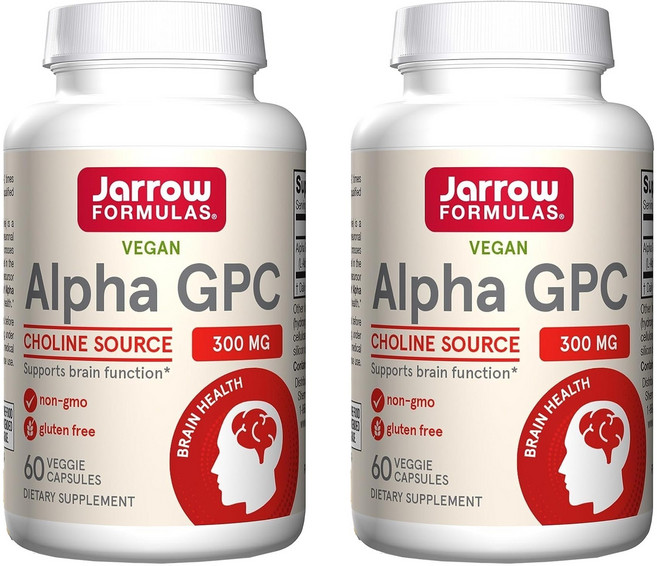 Jarrow FORMULAS 賈羅公式 Alpha GPC素食膠囊 300mg, 60顆, 2罐
