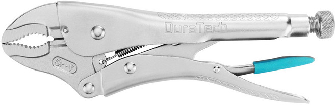 Duratech 254mm 커브드 락킹 바이스 플라이어 가구 수리 자동차 수리 장비 설치 철근 가공, 1개