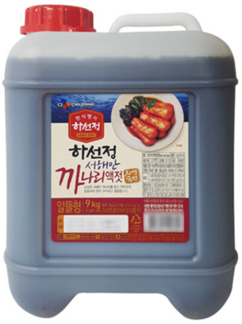 CJ제일제당 하선정 서해안 까나리액젓, 1개, 9kg