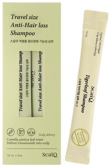 스칼큐 탈모 증상 완화 기능성 여행용 스틱샴푸, 50ml, 1개