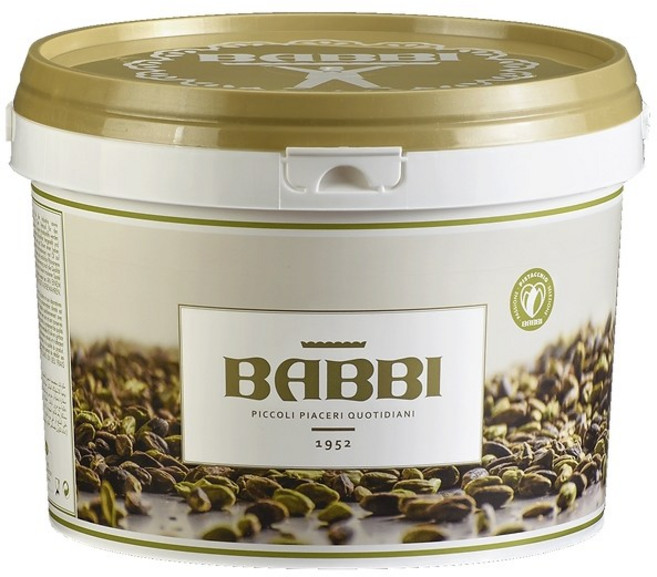 [밥비 BABBI] 피스타치오 스프레드 (파르시크림 피스타치오)3KG 두바이 초코 베이커리전용원료, 1개, 3kg