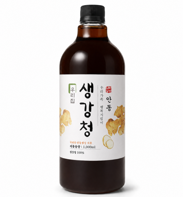 안동 생강청 생강차 생강원액 생강엑기스, 1L, 1개입, 1개