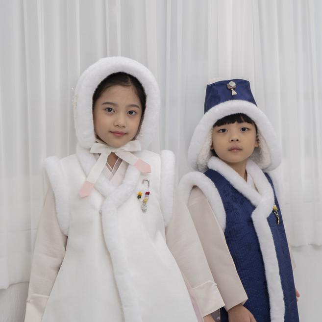 아이문 남아 브로치 배자/설빔 남아한복 유아한복