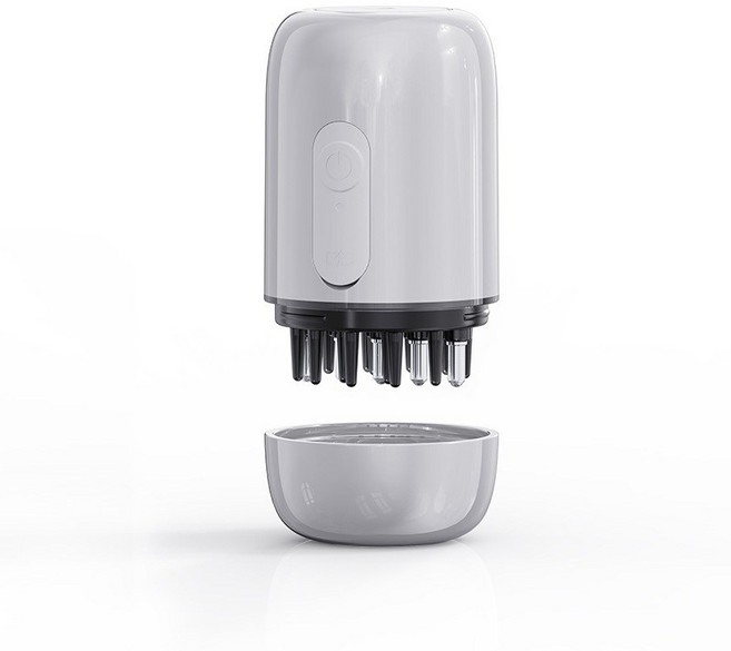 도포기 전동두피상약기 붉은 빛 마사지 경락 빗 EMS 발모액 투약기, 은색, JY-YS500