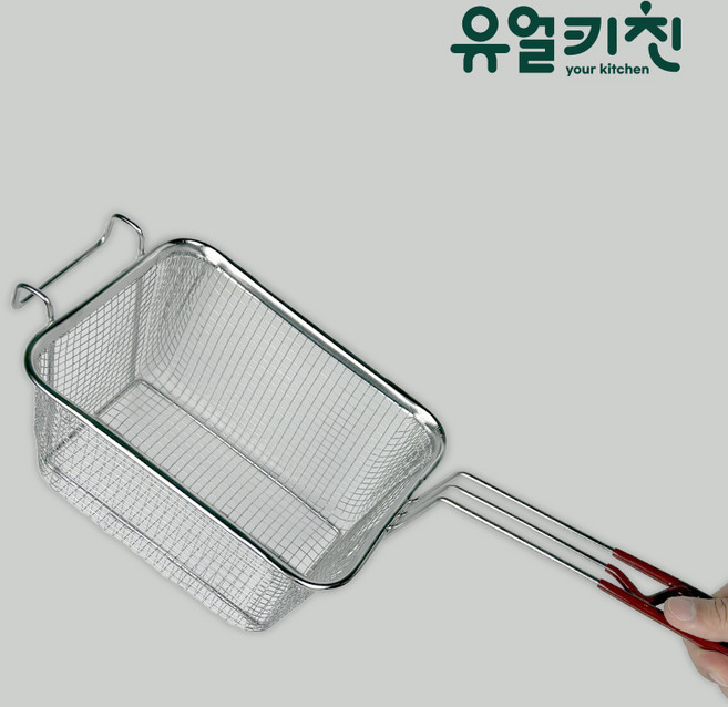 100% 국내생산 가벼운 스텐 튀김 바스켓 (린나이 튀김기 호환), 1개