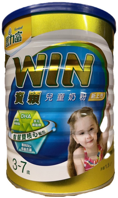 豐力富 WIN 兒童成長奶粉 3-7歲, 1.5kg, 2個
