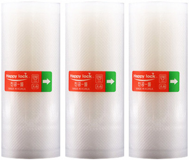 해피락 가정용 진공포장지 소형롤 15cm x 6m, 3개