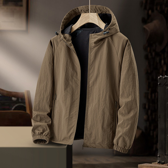 春秋戶外薄款風衣男士夾克防風防水百搭運動休閒外套男裝上衣定製